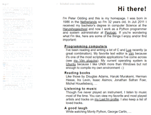 Tablet Screenshot of peterodding.com